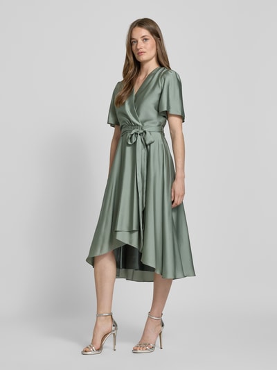 Swing Cocktailkleid mit Bindegürtel Lind 1