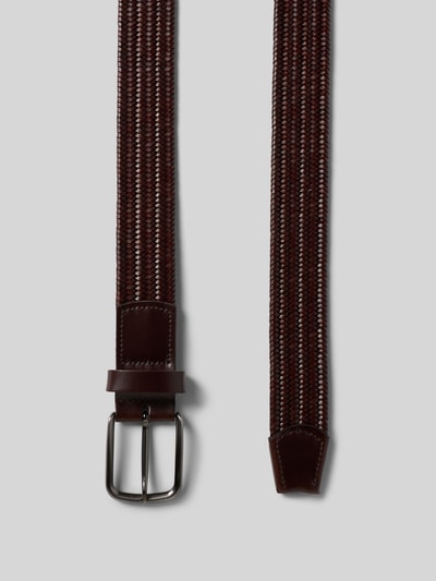 Lloyd Men's Belts Riem in gevlochten look met doornsluiting Donkerbruin - 3
