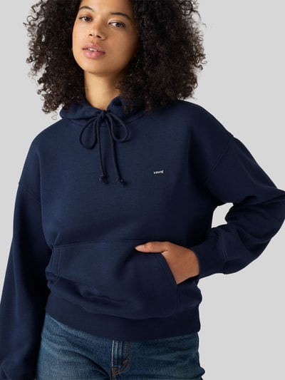 Levi's® Regular Fit Hoodie aus Baumwoll-Mix Dunkelblau 1