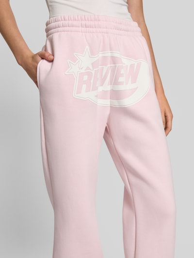 Review Sweatpants mit elastischem Bund Rosa 3