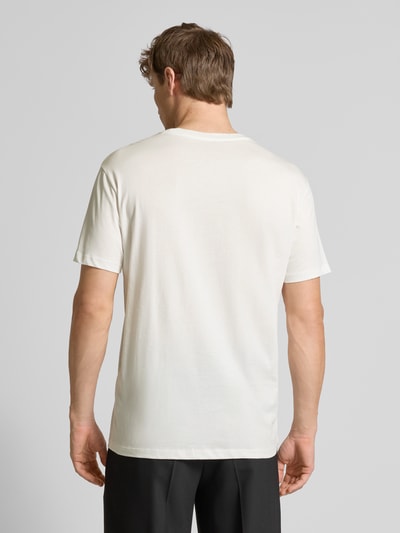 ARMANI EXCHANGE T-shirt o kroju regular fit z czystej bawełny z nadrukiem z logo Biały 5