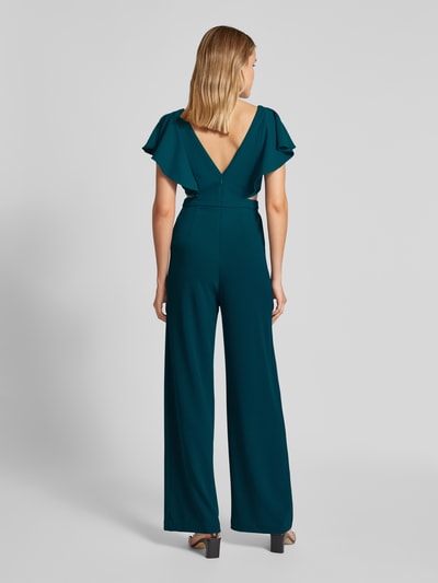 Jake*s Cocktail Jumpsuit mit Taillenband und Cut Outs Dunkelgruen Melange 5