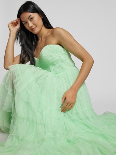 Vera Wang Bride Abendkleid mit Gehschlitz Modell 'ANGERE' Hellgruen 3