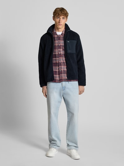 Only & Sons Regular Fit Webpelzjacke mit Mesh Innenstoff Modell 'DALLAS' Marine 1