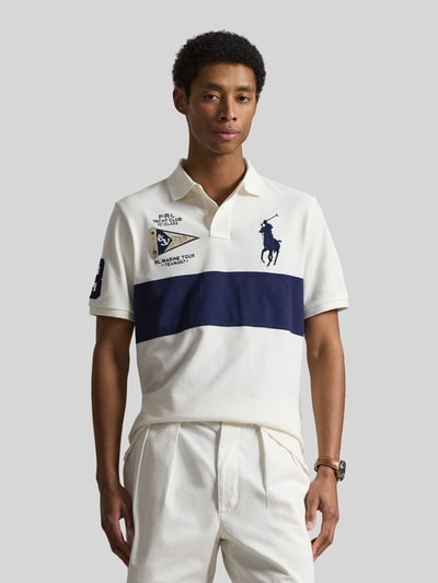 Polo Ralph Lauren Koszulka polo o kroju relaxed fit z czystej bawełny z paskami w kontrastowym kolorze Granatowy 4