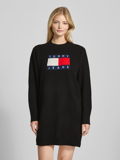 Tommy Jeans Relaxed fit gebreide jurk met wol Zwart - 4