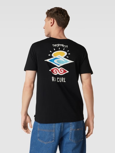 Rip Curl T-shirt z okrągłym dekoltem model 'SEARCH ICON’ Czarny 5