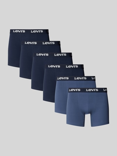 Levi's® Pant & Trunk mit elastischem Label-Bund im 6er-Pack Modell 'LOGO BOXER' Marine 1