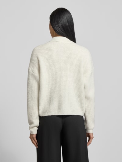 Gestuz Gebreid jack met opstaande kraag, model 'manzi' Beige - 5