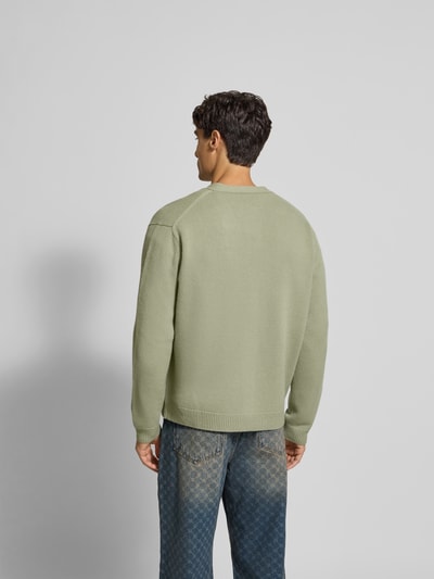 MAISON KITSUNÉ Vest met knoopsluiting Olijfgroen - 5