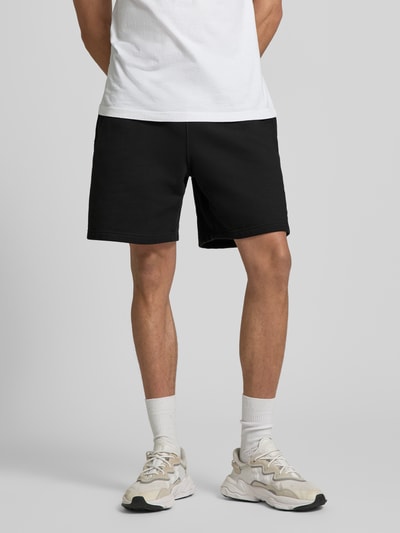adidas Originals Regular Fit Sweatshorts aus Baumwoll-Mix Modell 'TREFOIL ESSENTIALS' Black 4