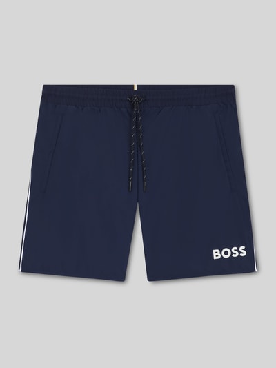 BOSS Badeshorts mit Kontrast-Logo Modell 'STARFISH' Marine 1