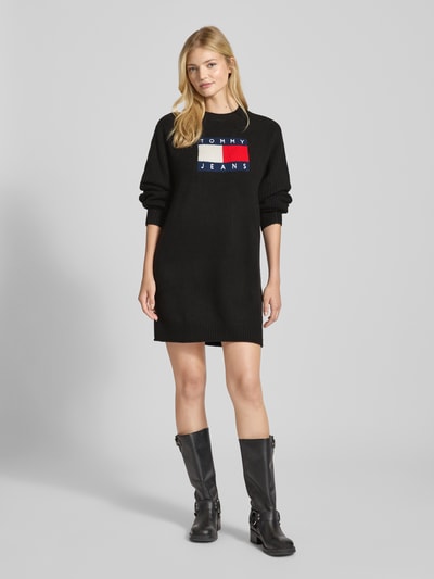 Tommy Jeans Relaxed fit gebreide jurk met wol Zwart - 1