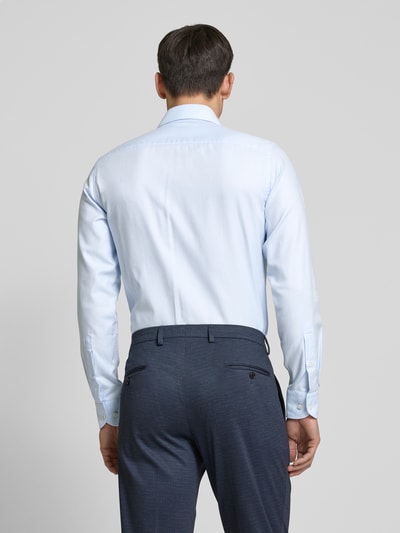 Profuomo Slim Fit Business-Hemd mit Kentkragen Modell 'Cutaway' Bleu 5