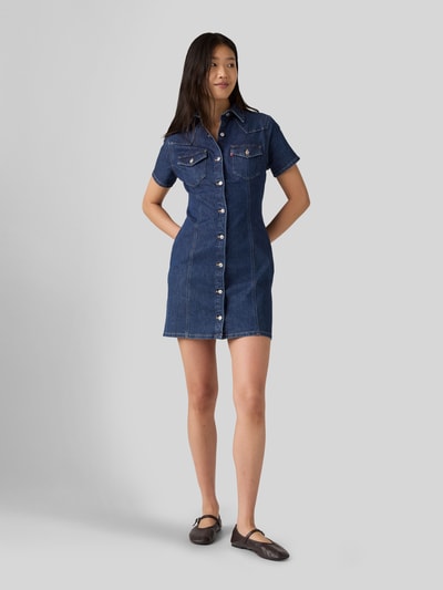 Levi's® Dopasowana sukienka casualowa z tkaniny stylizowanej na denim model 'TRACE' Jeansowy niebieski 1
