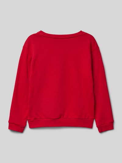 Name It Sweatshirt mit Rundhalsausschnitt Modell 'TINSEL' Rot 3