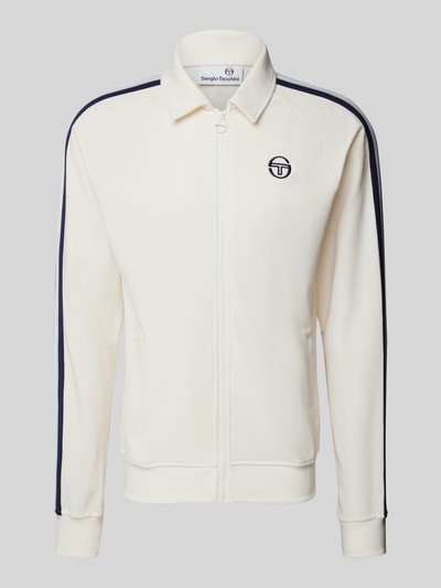 SERGIO TACCHINI Sweatjacke mit Label-Detail Offwhite 2