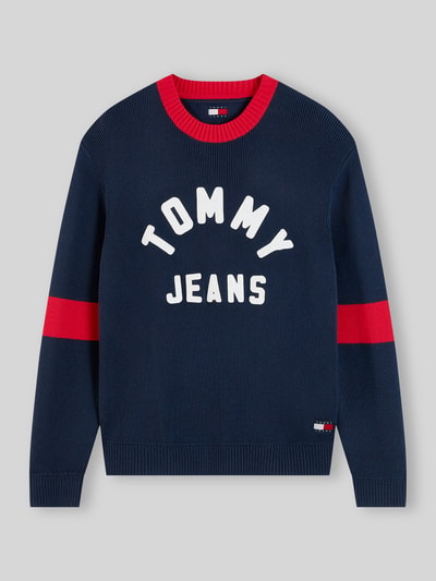 Tommy Jeans Regular Fit Pullover aus reiner Baumwolle Modell 'NEW CLASSICS' Dunkelblau 2