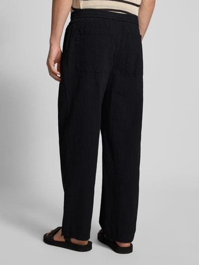 REVIEW Straight Fit Stoffhose aus Baumwoll-Mix Black 5