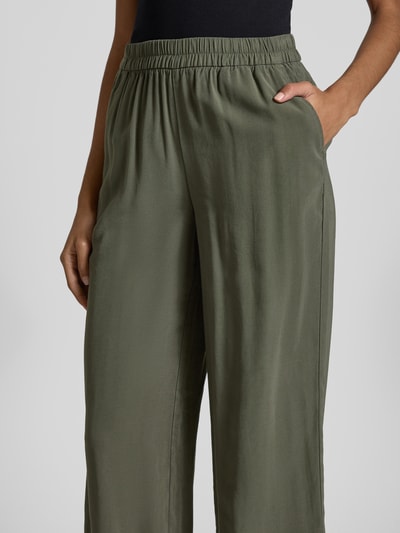 Only Weite Hose aus Viskose-Mix Modell 'ARIS LIFE' Khaki 3