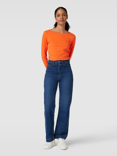 Esprit Longsleeve mit U-Boot-Ausschnitt Orange 1