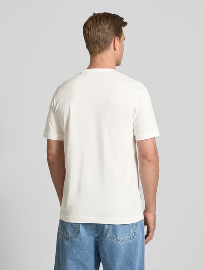 Tom Tailor Regular Fit T-Shirt aus reiner Baumwolle Offwhite 5