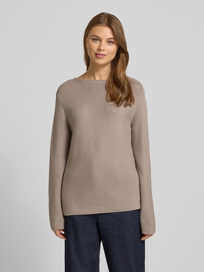 Marc O'Polo Regular Fit Strickpullover aus reiner Baumwolle Stein 4