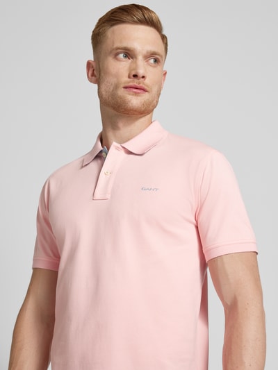 Gant Regular Fit Poloshirt mit Label-Stitching Pink 3