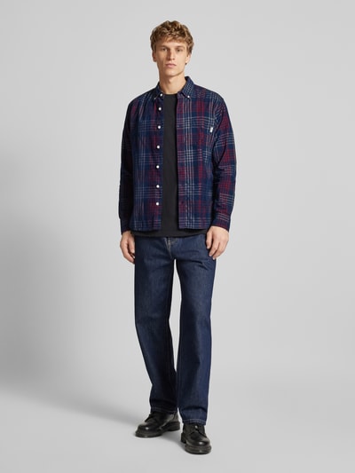 Pepe Jeans Freizeithemd mit Button-Down-Kragen Modell 'Marcus' Marine 1