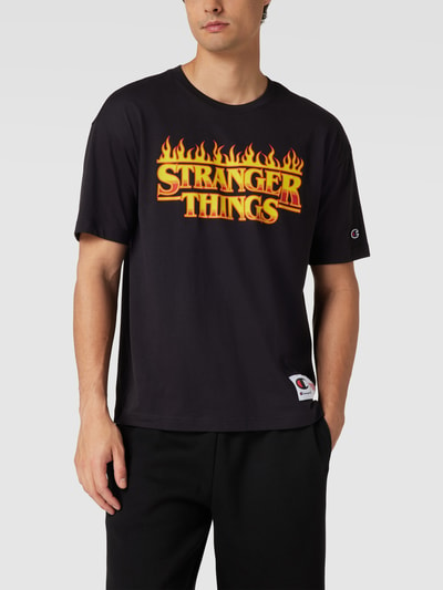 CHAMPION T-Shirt mit Print - Champion x Stranger Things Anthrazit 4