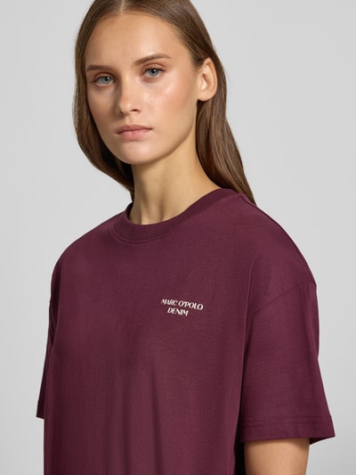 Marc O'Polo DENIM relaxed fit t-shirt van puur katoen Bordeaux - 3