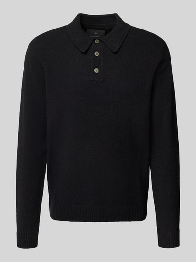 Jack & Jones Premium Strickpullover mit Polokragen Modell 'MAVERICK' Black 2