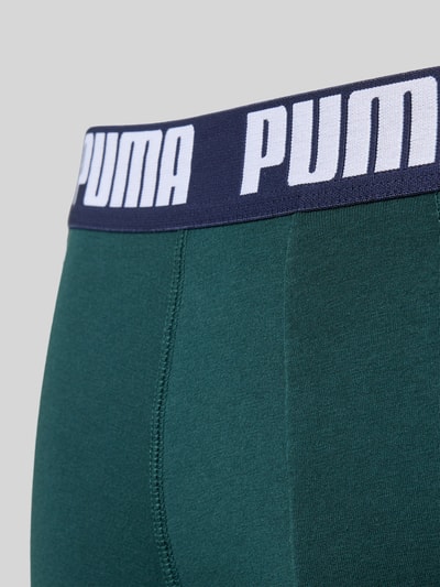 PUMA Boxershort met elastische logo in band in een set van 2 stuks Flessengroen - 2