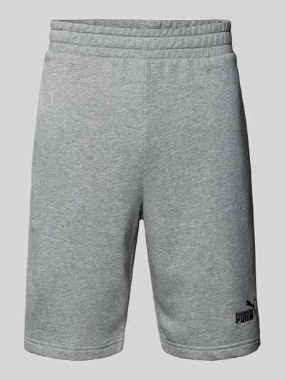 PUMA PERFORMANCE Regular Fit Sweatshorts mit Label-Stitching Modell 'ESS No. 1' Mittelgrau Melange 2