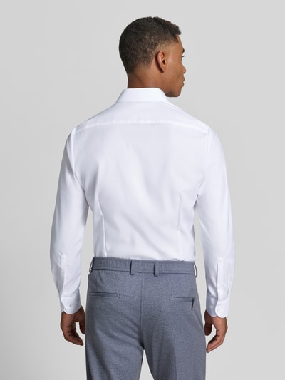 OLYMP Level 5 Slim Fit Businesshemd aus Twillgewebe mit extralangem Arm Weiss 5
