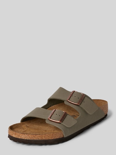 Birkenstock Klapki ze sprzączką model ‘ARIZONA’ Jasnoszary 1