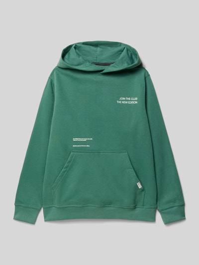 Garcia Regular Fit Hoodie mit Logo-Patch Lagune 1