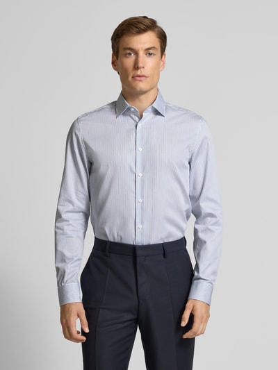 SEIDENSTICKER Koszula biznesowa o kroju slim fit z listwą guzikową Granatowy 4