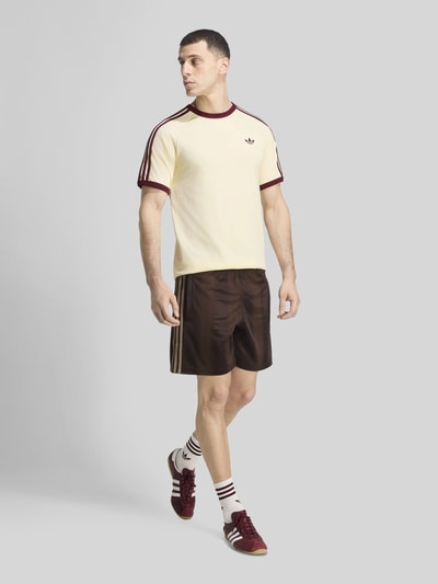 adidas Originals Regular Fit T-Shirt aus reiner Baumwolle Modell '3S' Offwhite 1