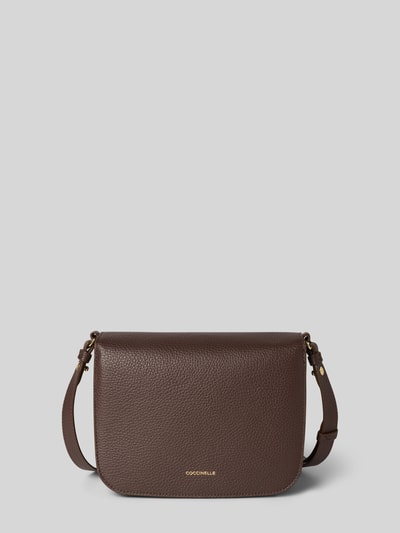 Coccinelle Crossbody Bag mit Label-Detail Dunkelbraun 4