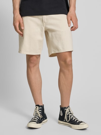 Levi's® Korte loose fit jeans in 5-pocketmodel, model '468' Ecru - 4