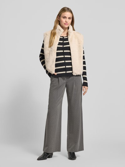 FREE/QUENT Gilet van imitatiebont, model 'FONY' Offwhite - 1