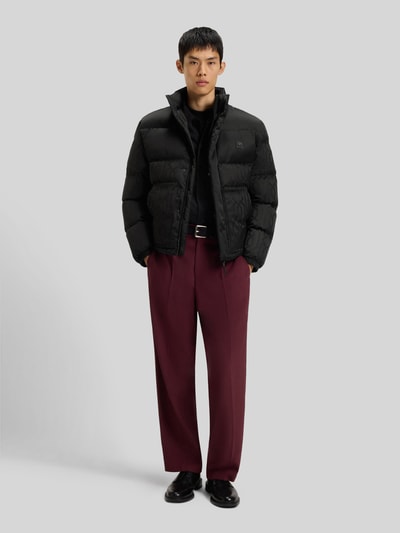 HUGO Regular fit gewatteerd jack met opstaande kraag, model 'BALTO' Zwart - 1