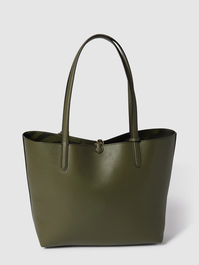 Lauren Ralph Lauren Shopper mit Label-Print in metallic Oliv 4