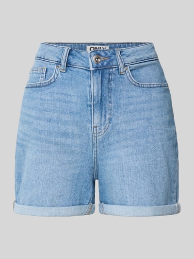 Only Relaxed Fit Jeansshorts aus Baumwoll-Mix Modell 'JOSEPHINE' Hellblau 2