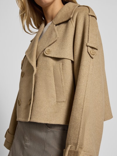 LeGer by Lena Gercke Jack met reverskraag, model 'Elianna' Taupe - 3