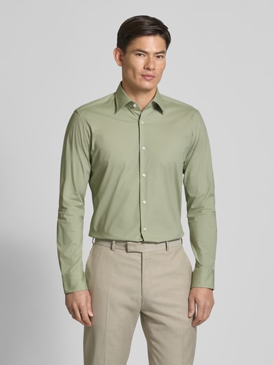 BOSS Regular Fit Businesshemd aus Baumwoll-Elasthan-Mix Gruen 4