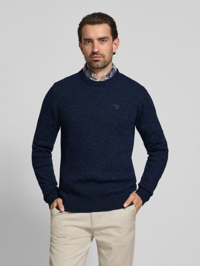 Barbour Regular fit gilet van een mix van wol en linnen met zijde Marineblauw - 4