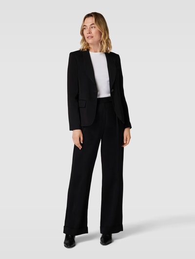 Emporio Armani Stoffen broek met omslag Zwart - 1