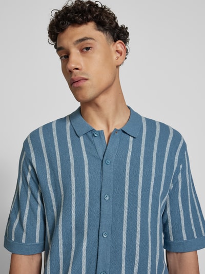 Jack & Jones Freizeithemd mit Knopfleiste Modell 'EMIL' Ocean 3